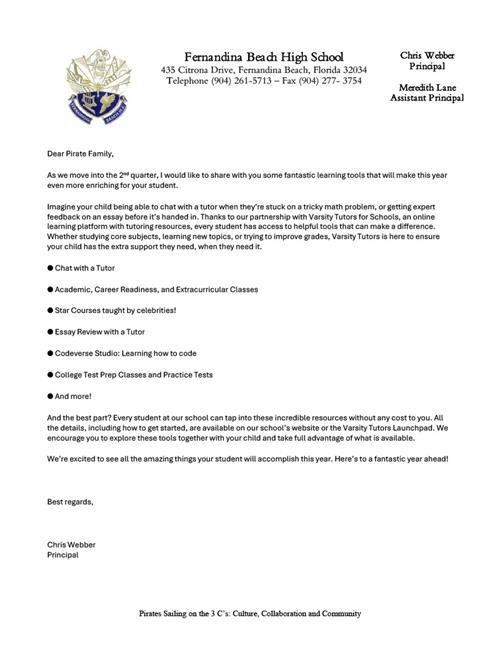 Varsity Tutor Program